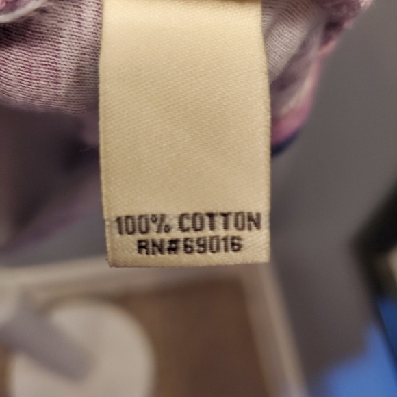 Ruff Hewn Purple White Stripped Tshirt - Picture 4 of 6